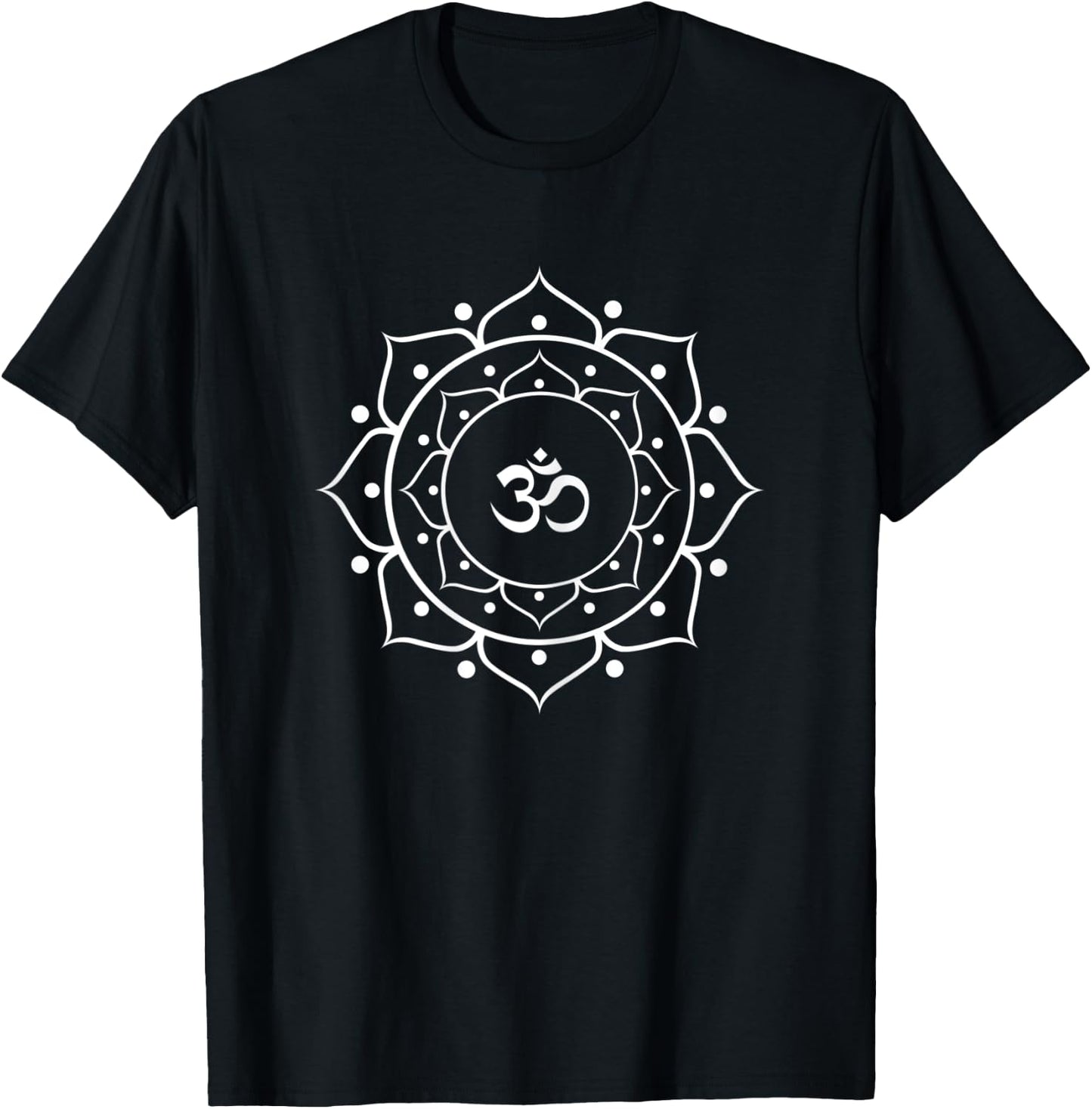 OM Yellow Yoga T-Shirt - T-Shirt | Black