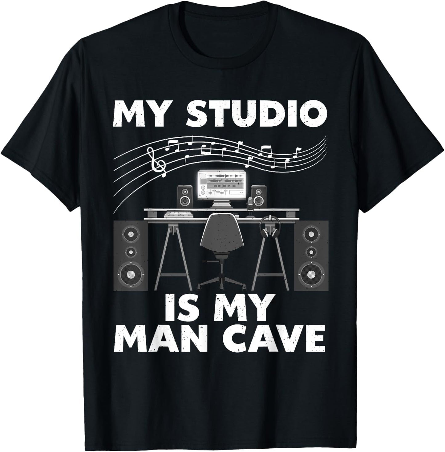 Cool Music Producer Art Women Hip Hop EDM Production T-Shirt - T-Shirt | Black