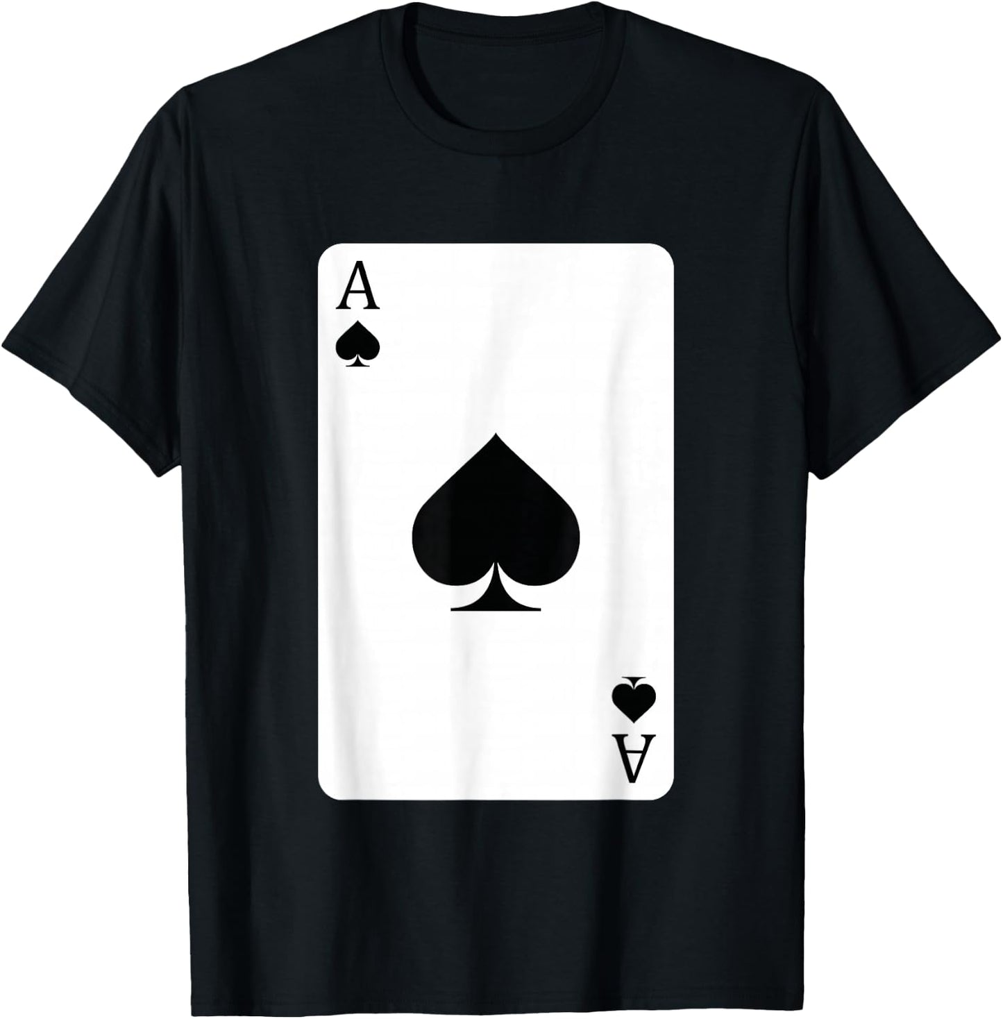 Ace Of Spades, Playing Card, Ace Card T-Shirt - T-Shirt | Black