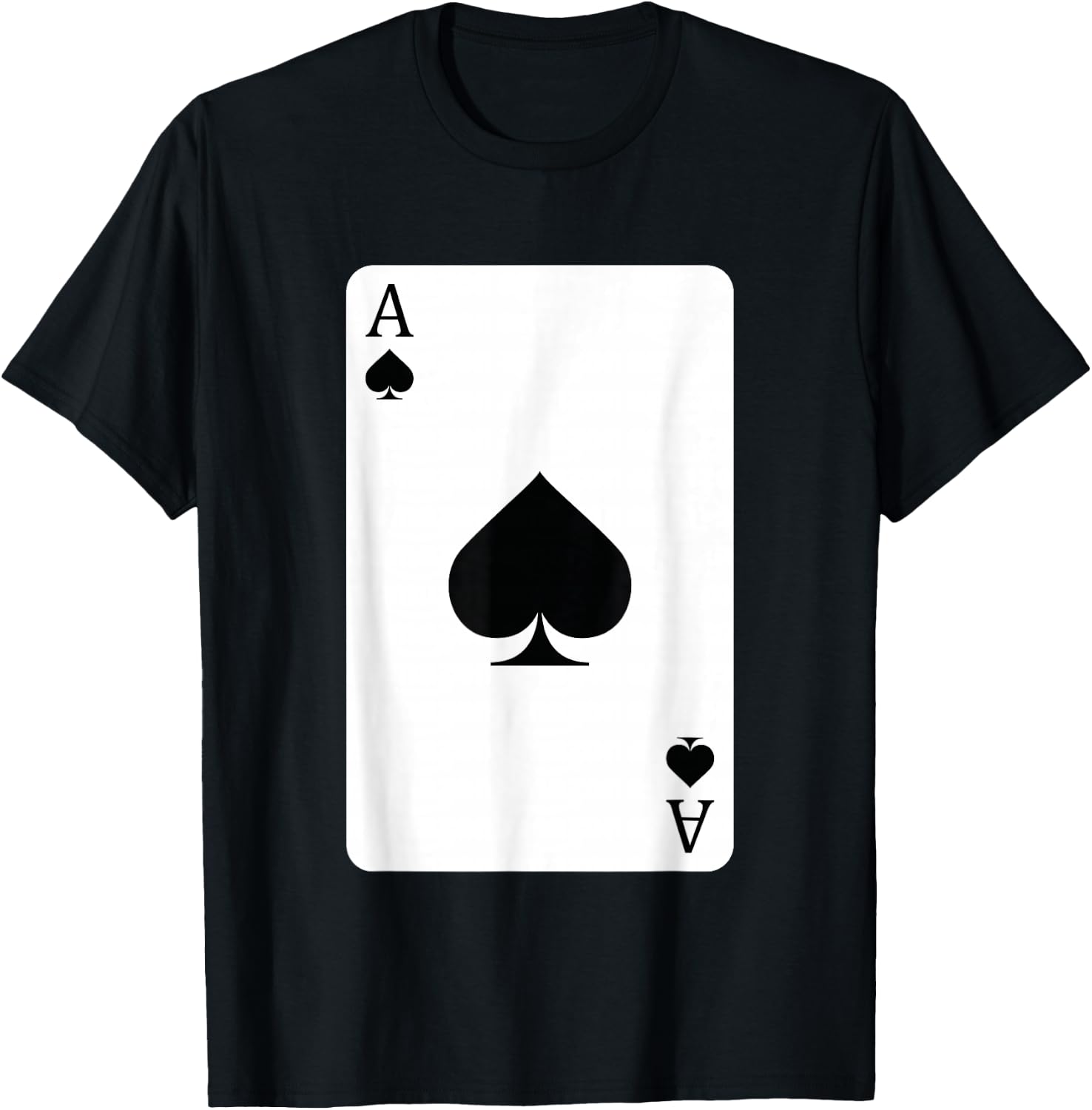 Ace Of Spades, Playing Card, Ace Card T-Shirt - T-Shirt | Black