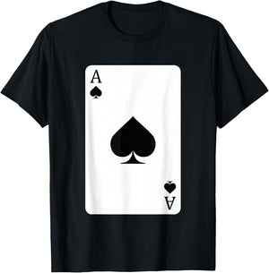 Ace Of Spades, Playing Card, Ace Card T-Shirt - T-Shirt | Black