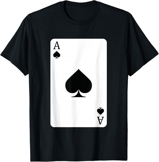 Ace Of Spades, Playing Card, Ace Card T-Shirt - T-Shirt | Black