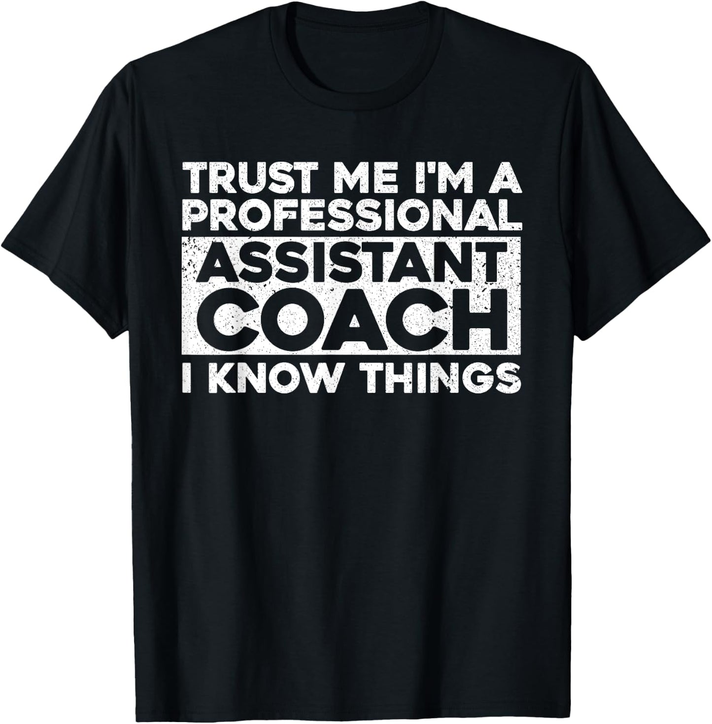 Cute Assistant Coach Women Softball Baseball Coaches T-Shirt - T-Shirt | Black