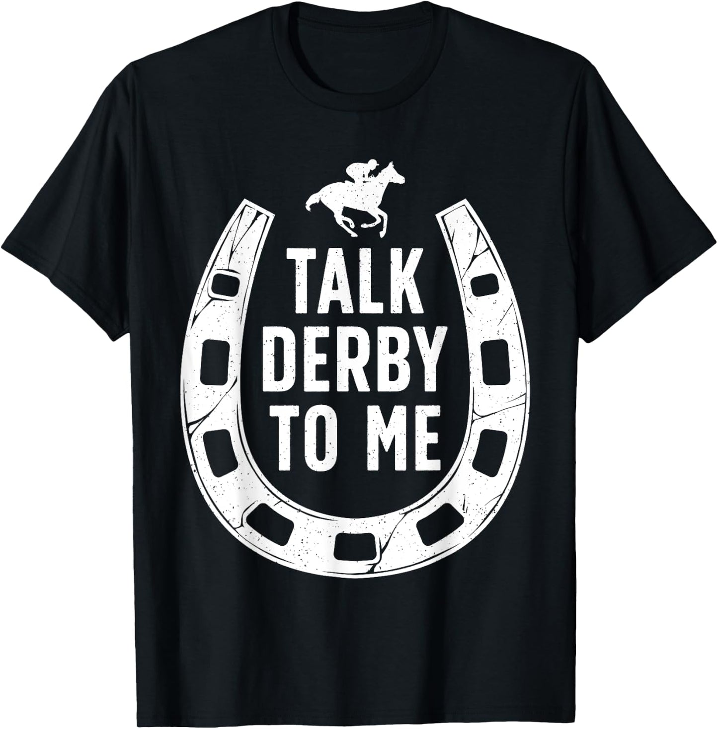 Funny Horse Racing Design Women Derby Horse Racing T-Shirt - T-Shirt | Black