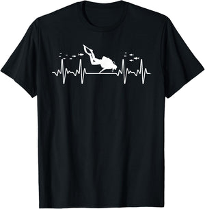 Cool Scuba Diving Art Women Scuba Dive Diver Diving T-Shirt - T-Shirt | Black