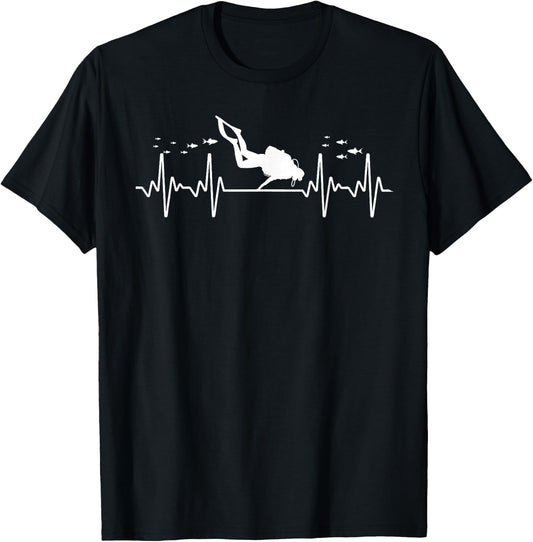 Cool Scuba Diving Art Women Scuba Dive Diver Diving T-Shirt - T-Shirt | Black