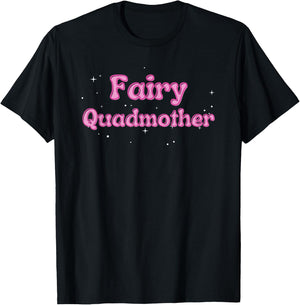 Cute Women's Oversized Gym Pump Cover Fairy Quadmother T-Shirt - T-Shirt | Black