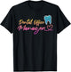 Dental Office Manager Appreciation Leopard Heart T-Shirt - T-Shirt | Black