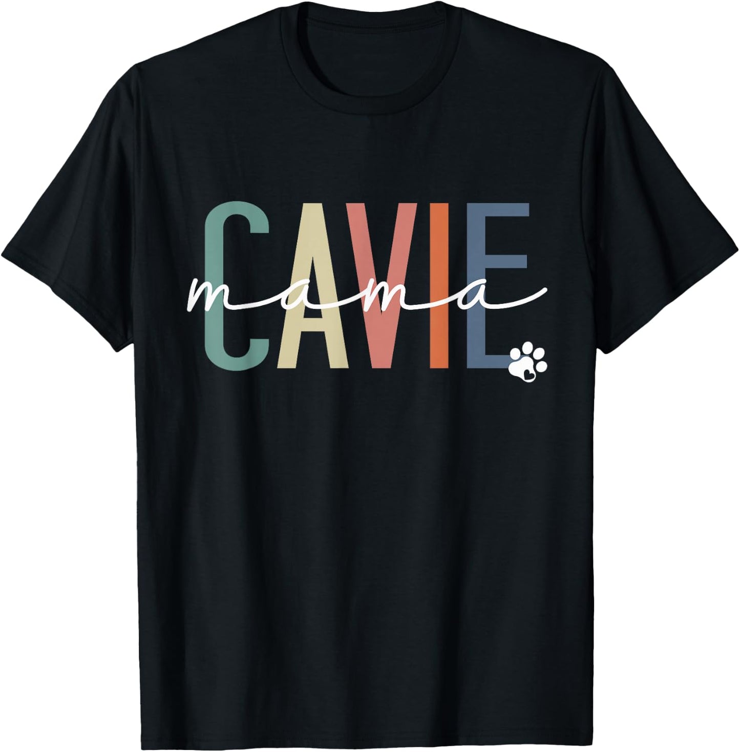 Cavie Mama Cavalier King Charles Spaniel Dog Mom Mothers Day T-Shirt - T-Shirt | Black