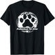 Professional Pet Sitter Grunge Paw T-Shirt - T-Shirt | Black