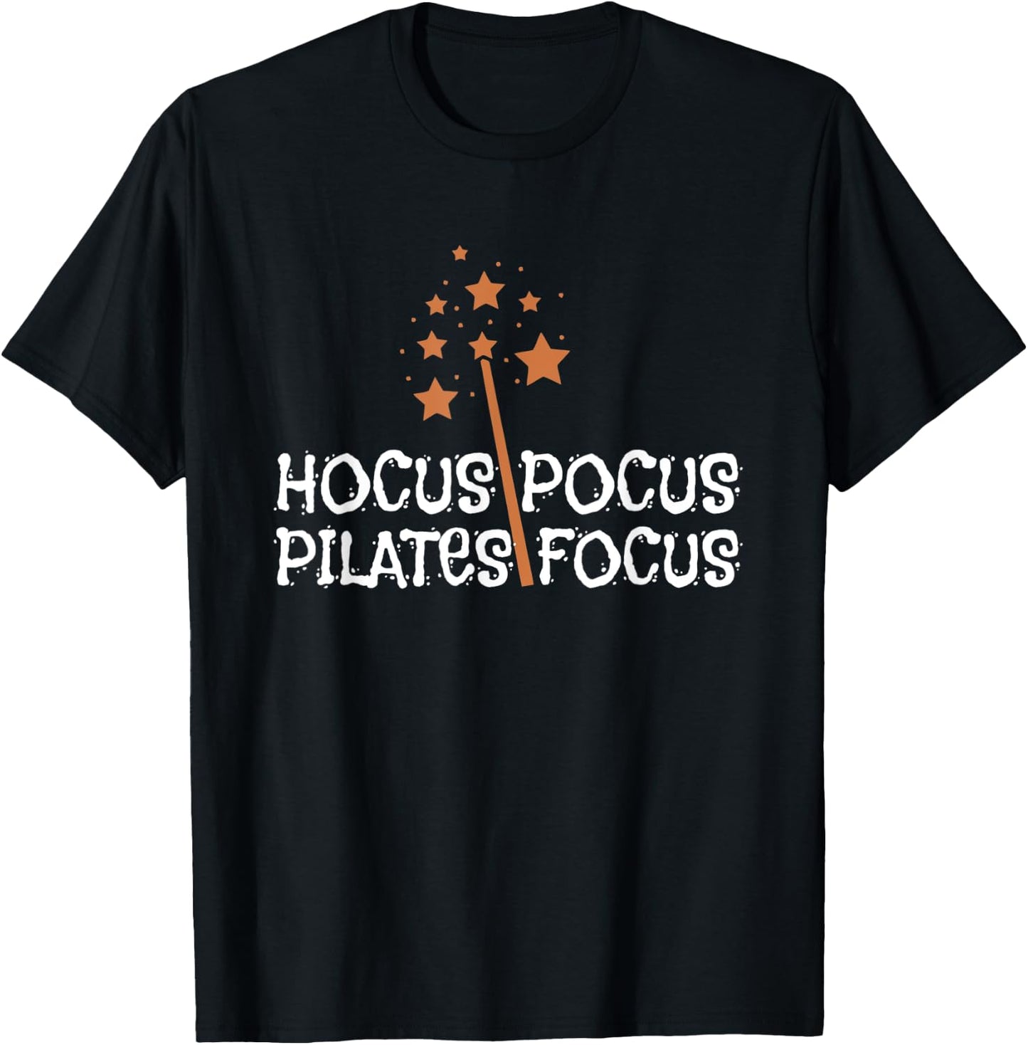 Hocus Pocus Pilates Focus Apparel Happy Halloween Day T-Shirt - T-Shirt | Black