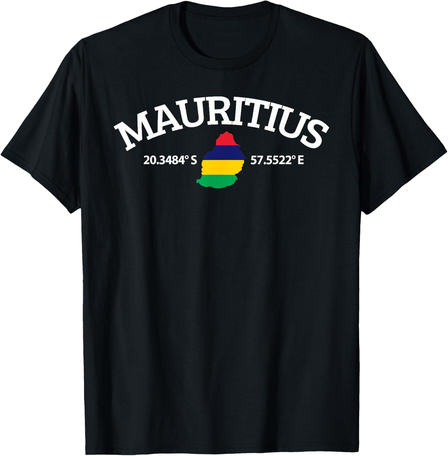 Mauritius Flag Lover T-Shirt - T-Shirt | Black