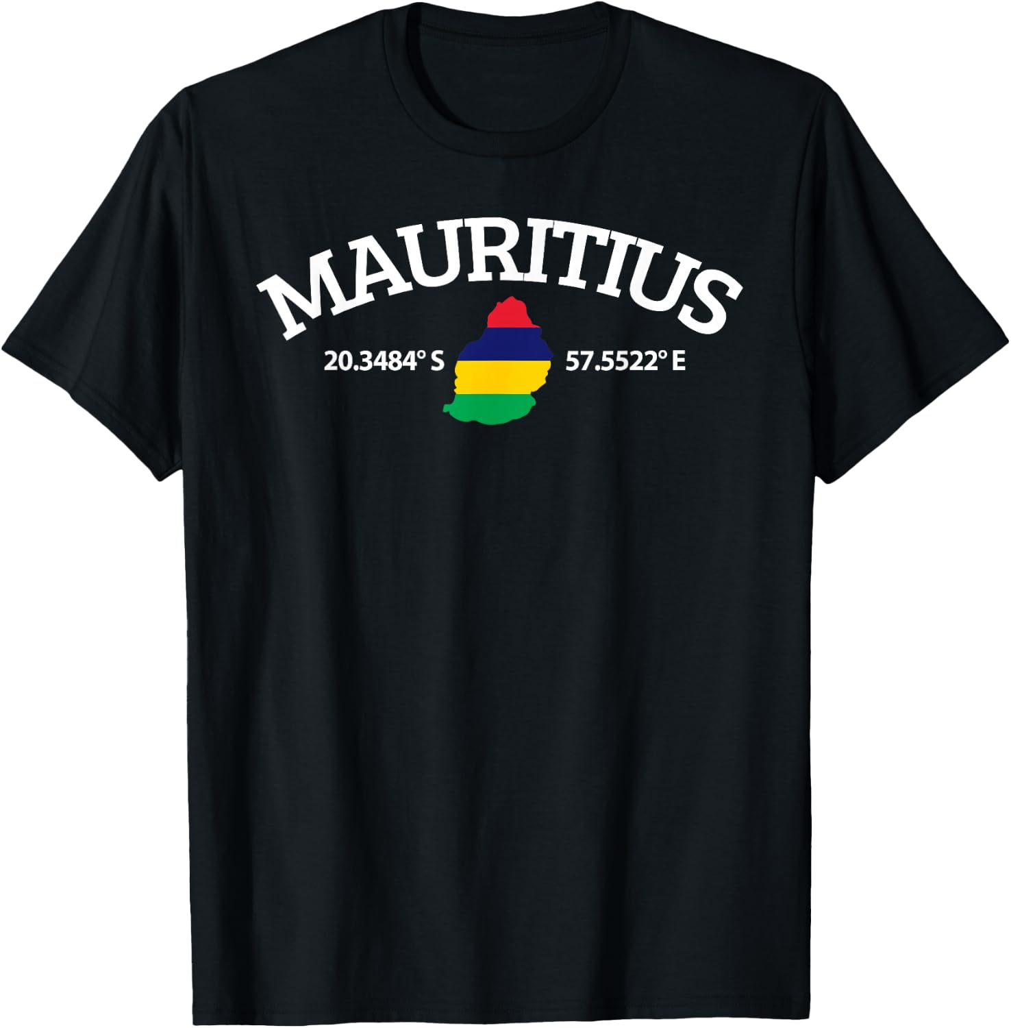 Mauritius Flag Lover T-Shirt - T-Shirt | Black