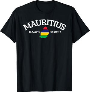 Mauritius Flag Lover T-Shirt - T-Shirt | Black