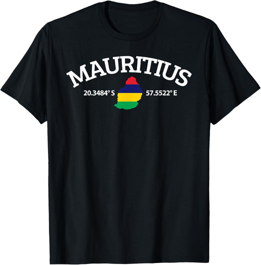 Mauritius Flag Lover T-Shirt - T-Shirt | Black