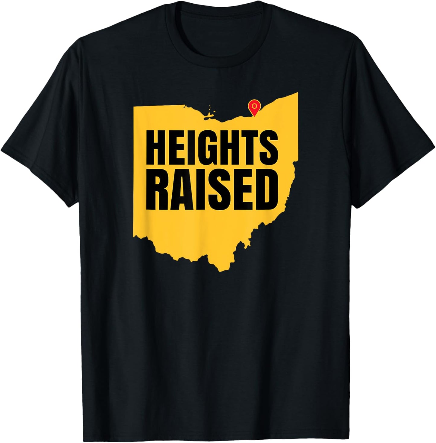 Heights Raised - The Cleveland Heights 2023 T-Shirt - T-Shirt | Black