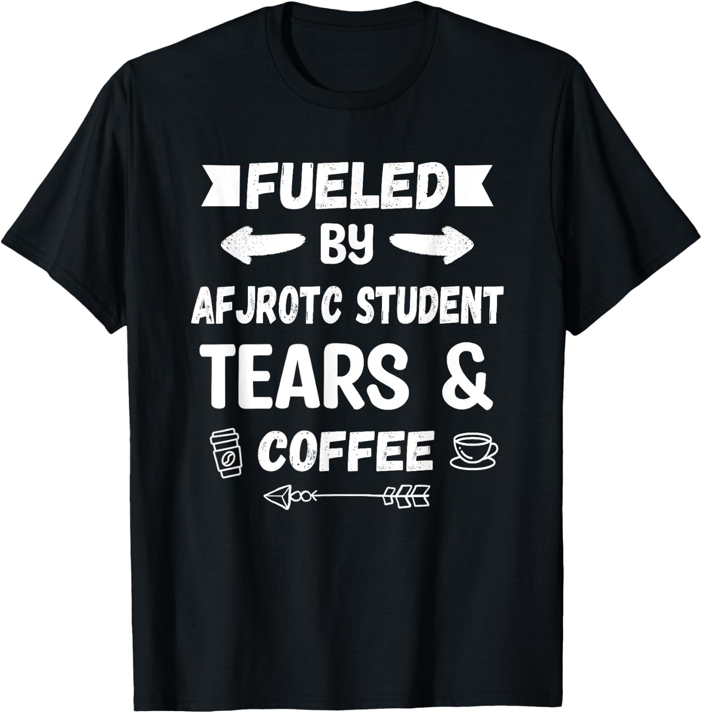 AFJROTC Instructor Coffee Lover USAF Junior ROTC T-Shirt - T-Shirt | Black