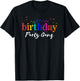 Rainbow Birthday Party Gang Shirts Birthday Family Celebrate T-Shirt - T-Shirt | Black