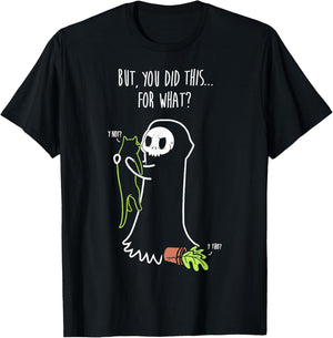 Reaper & Cat But You Did This For What Cute Kitten Men Women Girls Kids T-Shirt - T-Shirt | Black