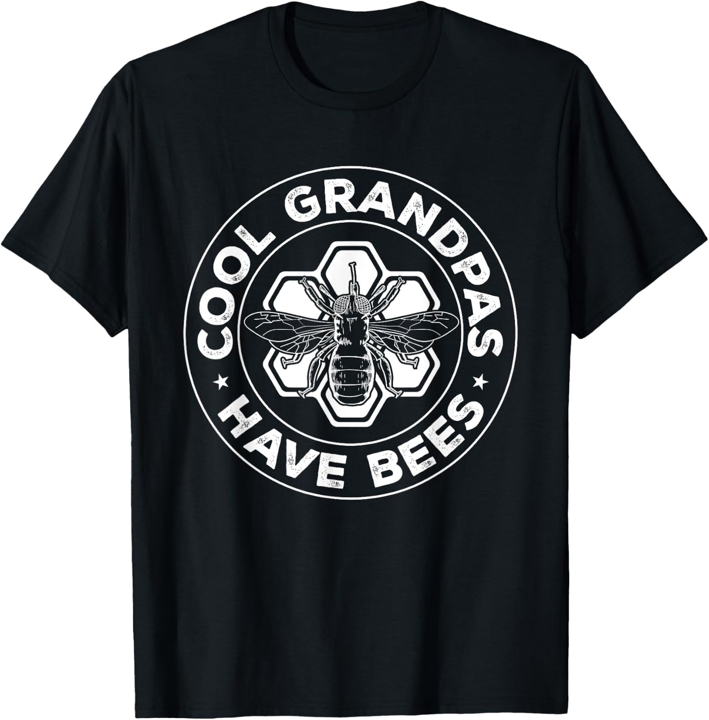Funny Beekeeping Cool Grandpas Have Bees Apiculture T-Shirt - T-Shirt | Black