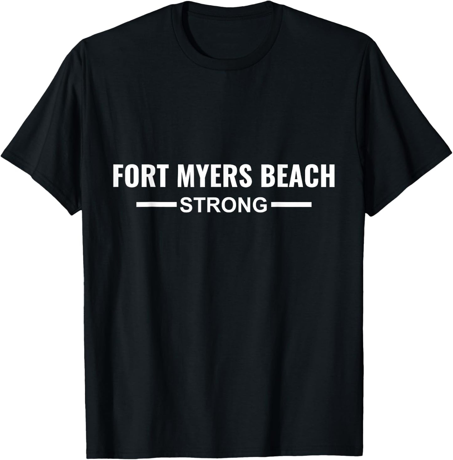 Fort Myers Beach Strong Community Strength Prayer Support T-Shirt - T-Shirt | Black