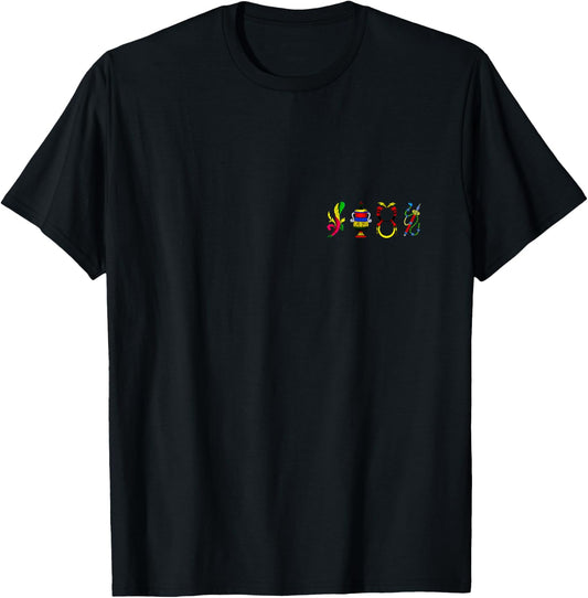 Neapolitan Cards Semi Axes of Sticks, Deniers, Swords, Cups T-Shirt - T-Shirt | Black
