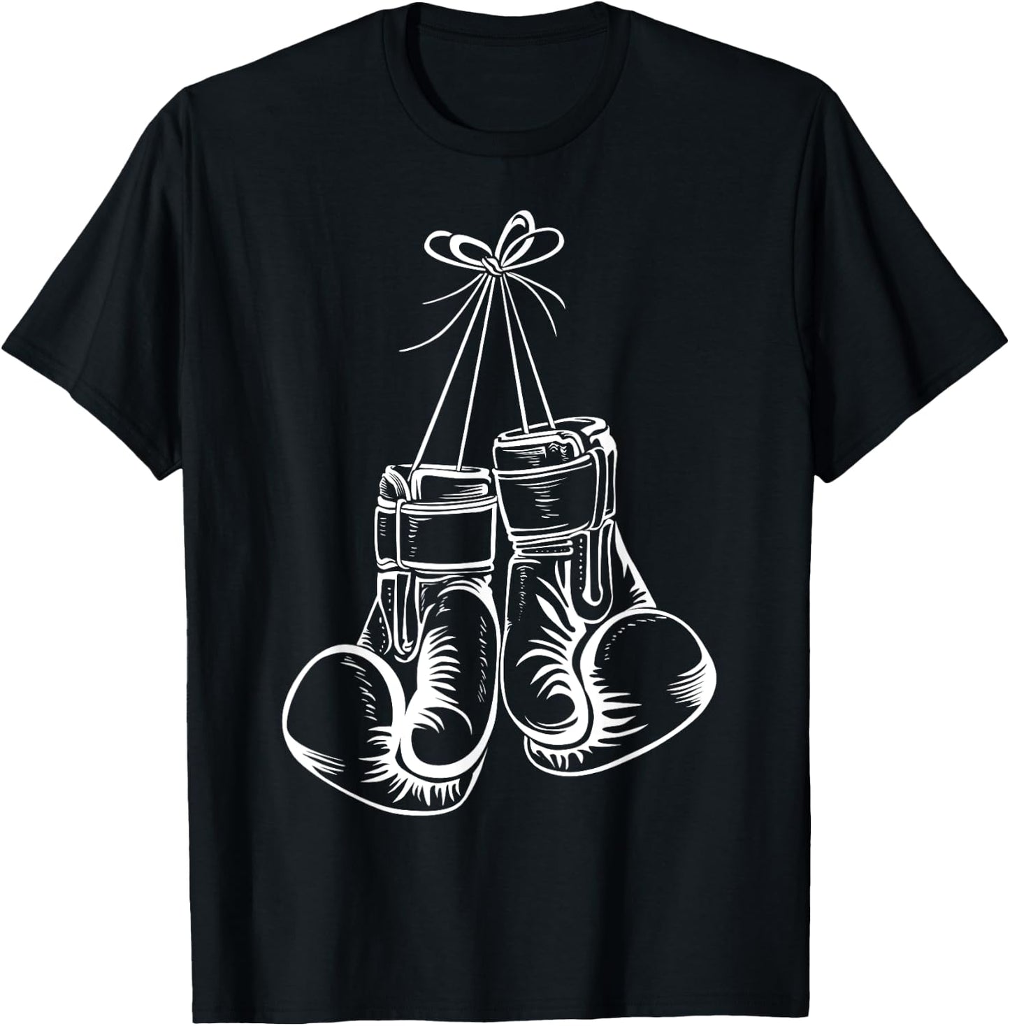Funny Boxing Gift Women Boxer Gloves Boxing Athletes T-Shirt - T-Shirt | Black