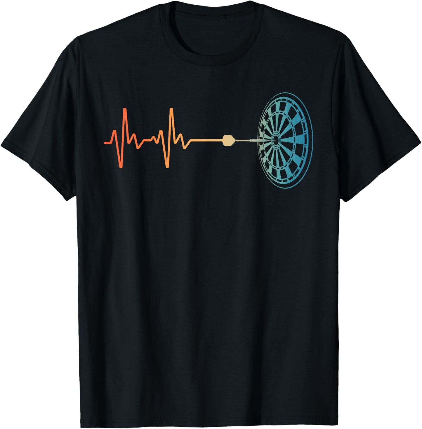 Cute Dart Design Dart Player Men Women Dart Board Lovers T-Shirt - T-Shirt | Black