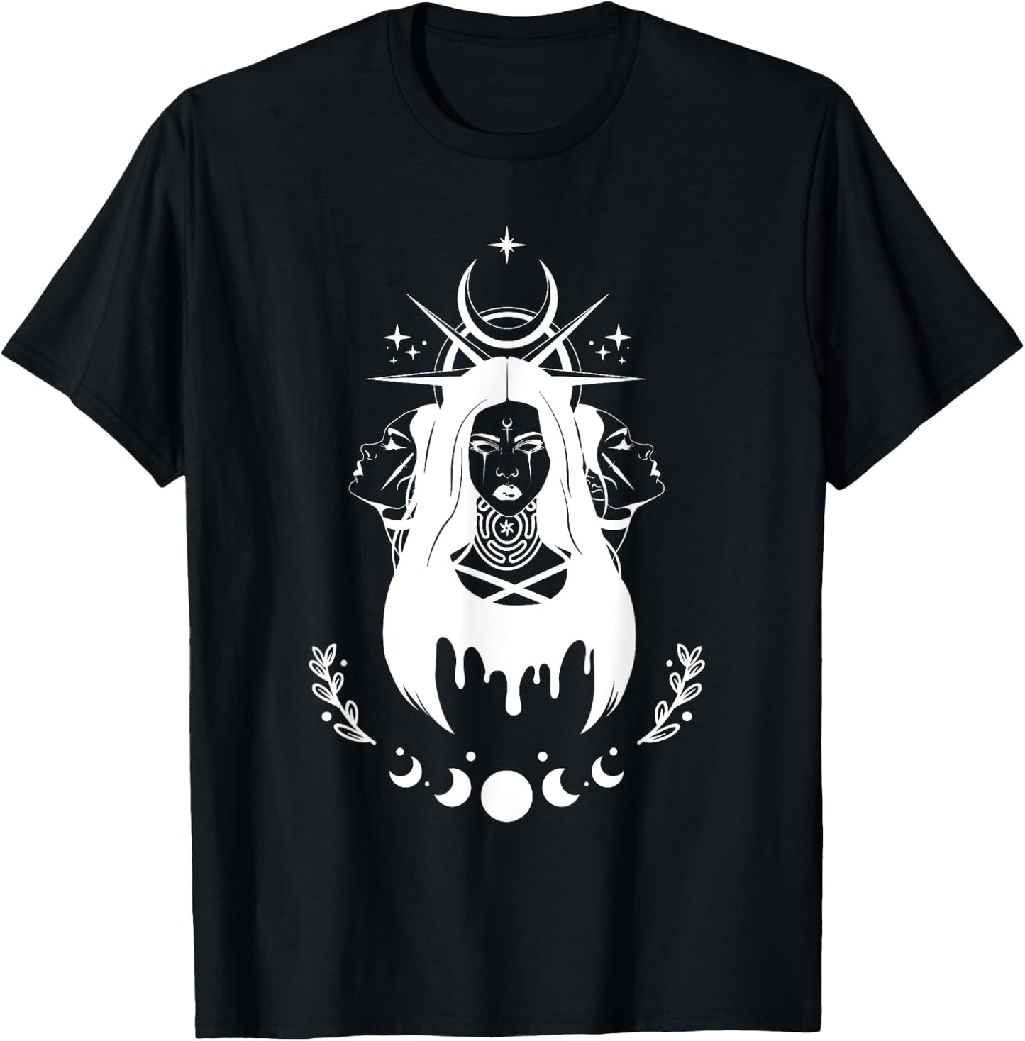 Witch Goddess Hekate Pagan Hecate T-Shirt - T-Shirt | Black