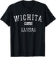 Wichita Kansas KS Vintage T-Shirt - T-Shirt | Black