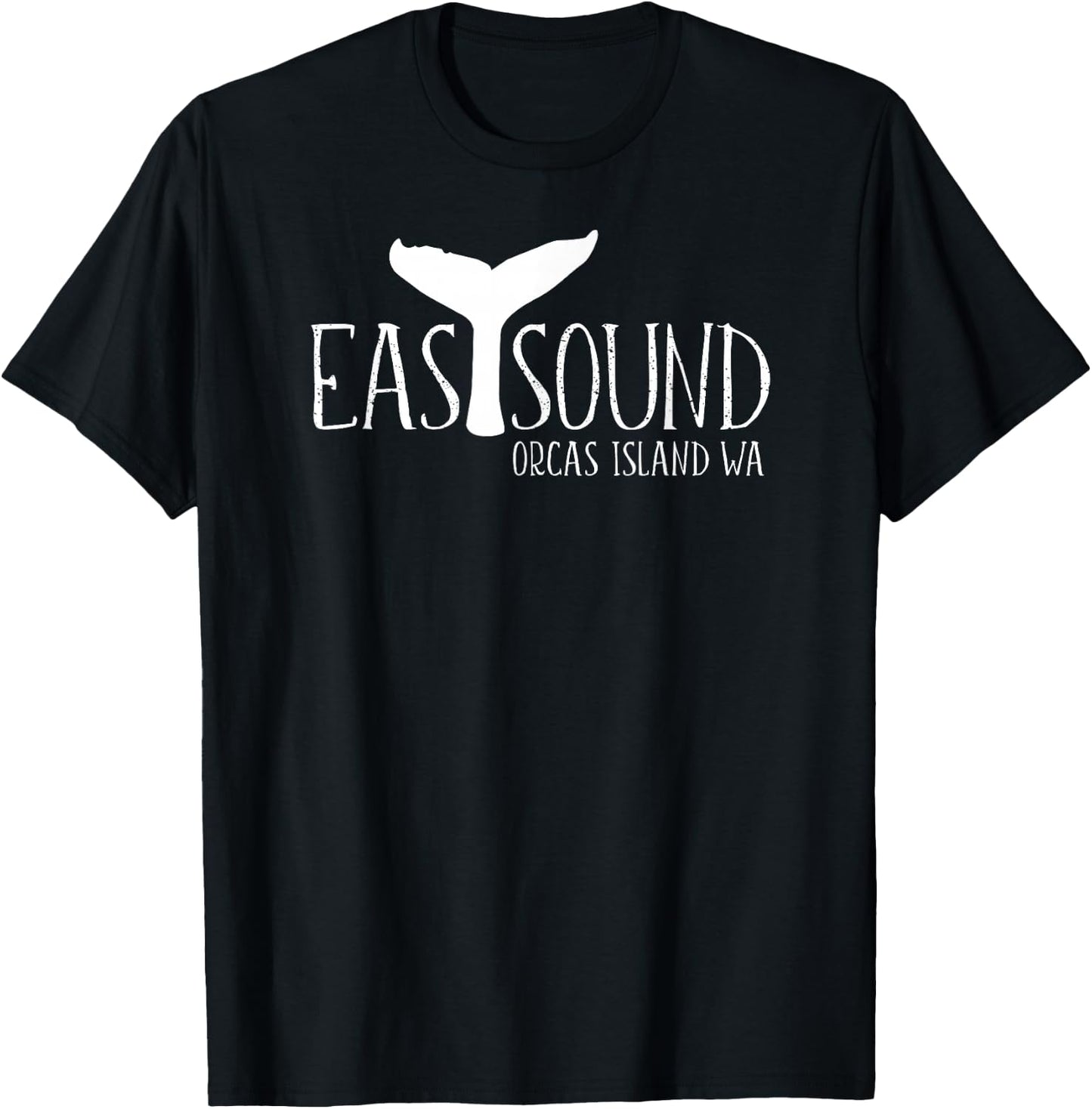 Eastsound Orcas Island Whale Tail San Juans Whale Watching T-Shirt - T-Shirt | Black