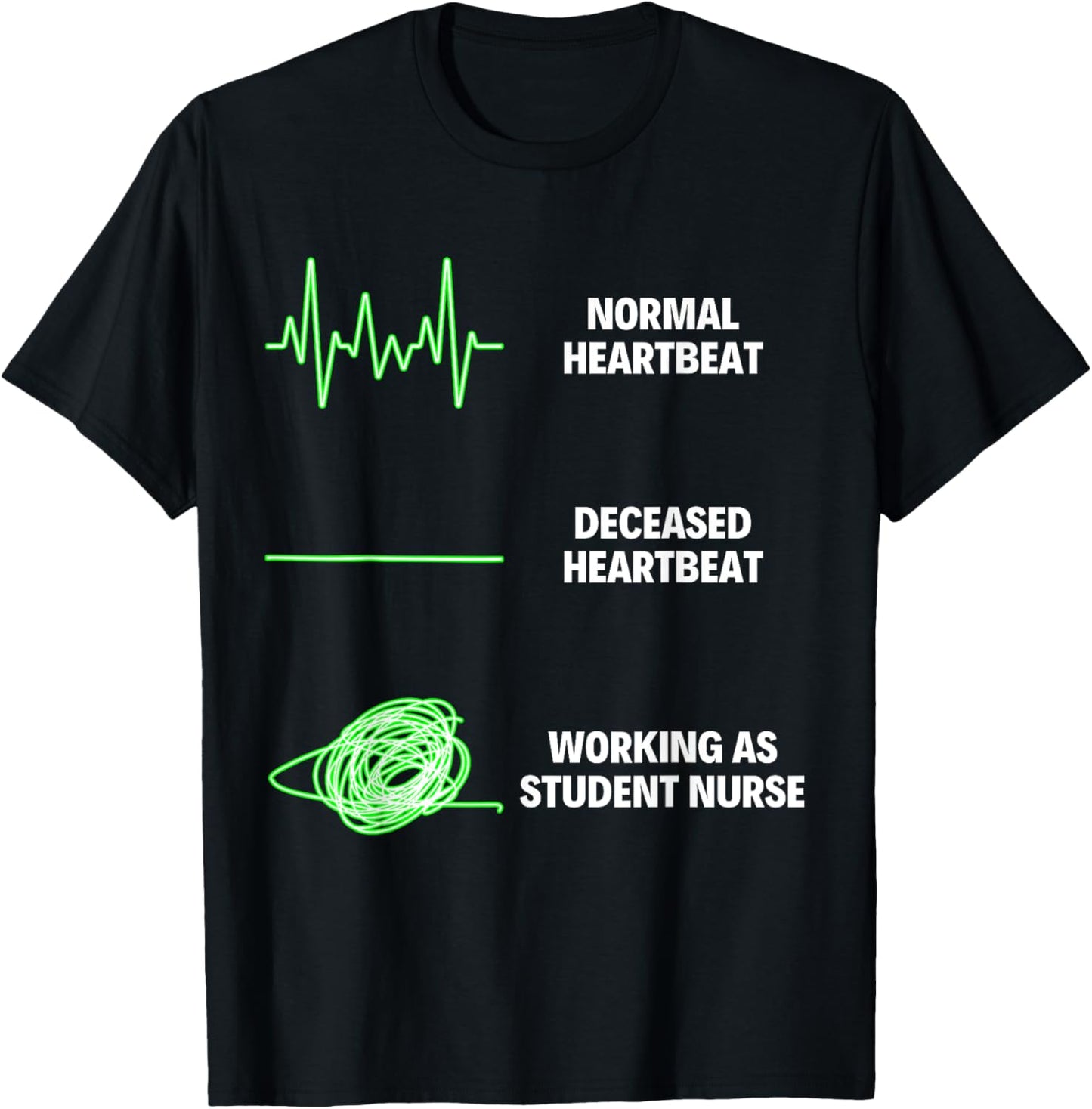 Student Nurse Funny Student Nurse Nursing Jobs T-Shirt - T-Shirt | Black
