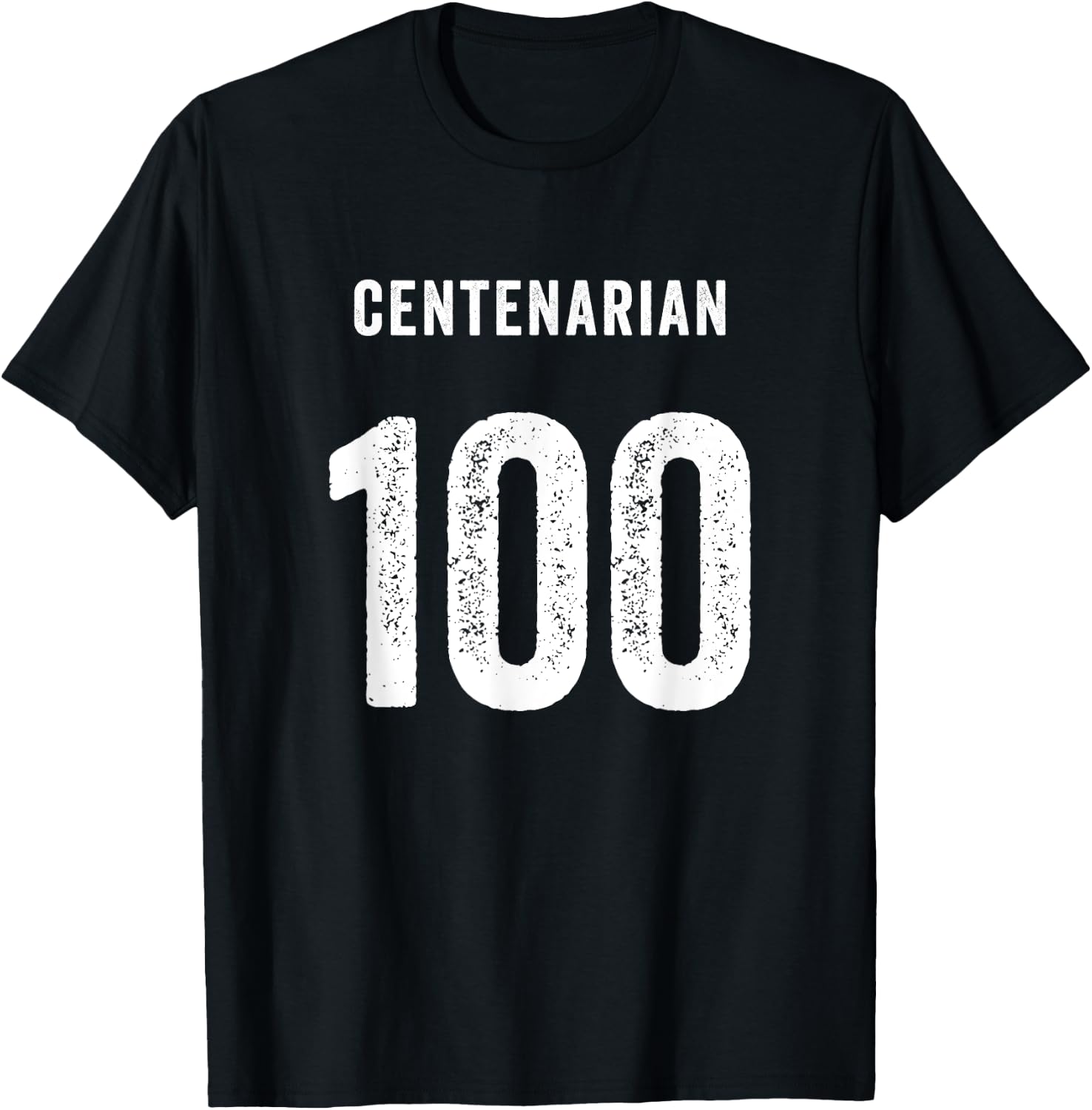 Centenarian 100 Years Of Being Awesome Happy 100th Birthday T-Shirt - T-Shirt | Black