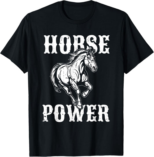 Horse Power T-Shirt - T-Shirt | Black