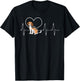 Beagle Heartbeat Breeder Small Scent Dog Hunting Hare T-Shirt - T-Shirt | Black