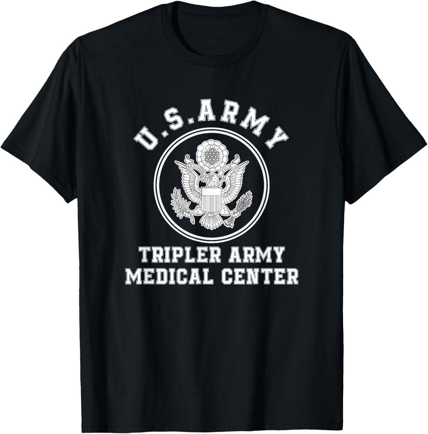 Patriotic Tripler Army Medical Center Hawaii Hi Army Base T-Shirt - T-Shirt | Black