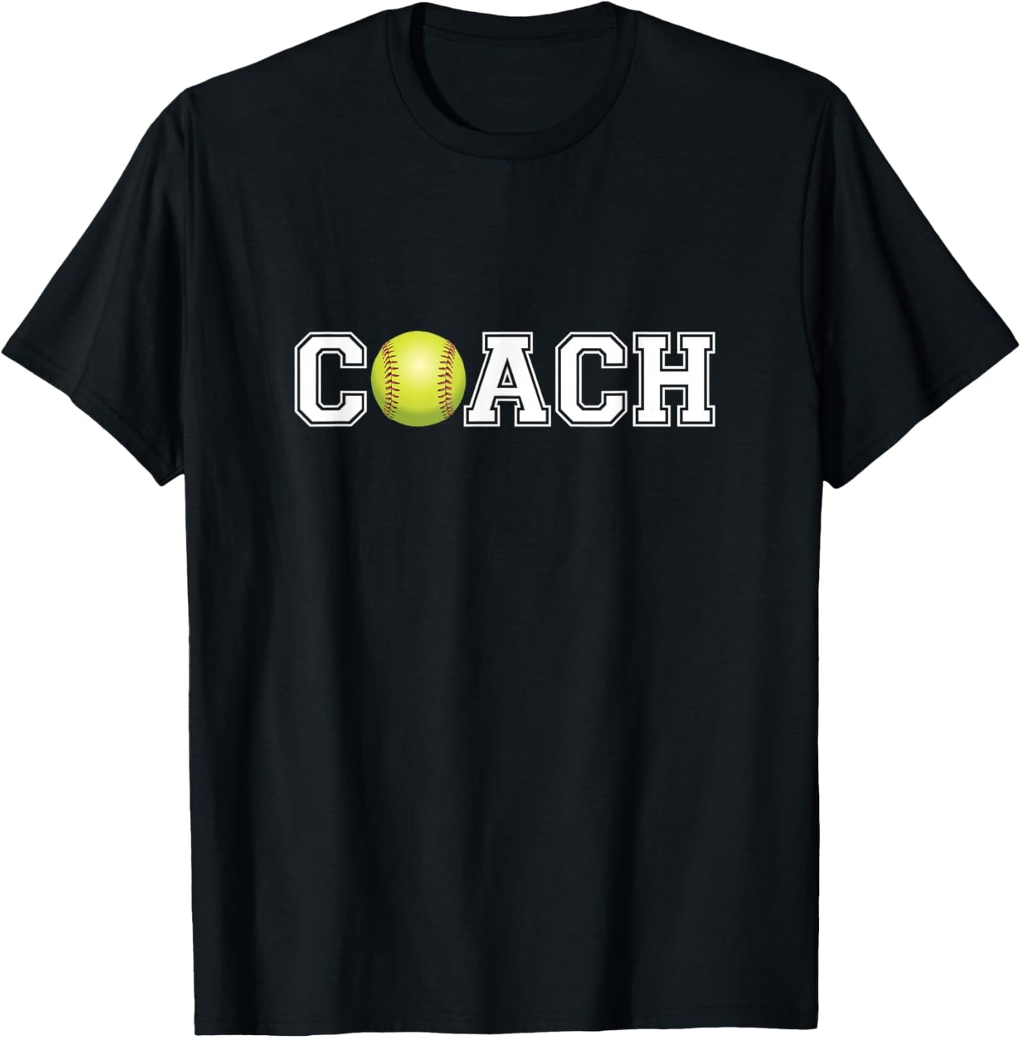 Softball Coach Shirt Sports Coaching Staff Head Coach T-Shirt - T-Shirt | Black