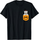 Halloween Pocket Soft Coated Wheaten Terrier Jack O Lantern T-Shirt - T-Shirt | Black