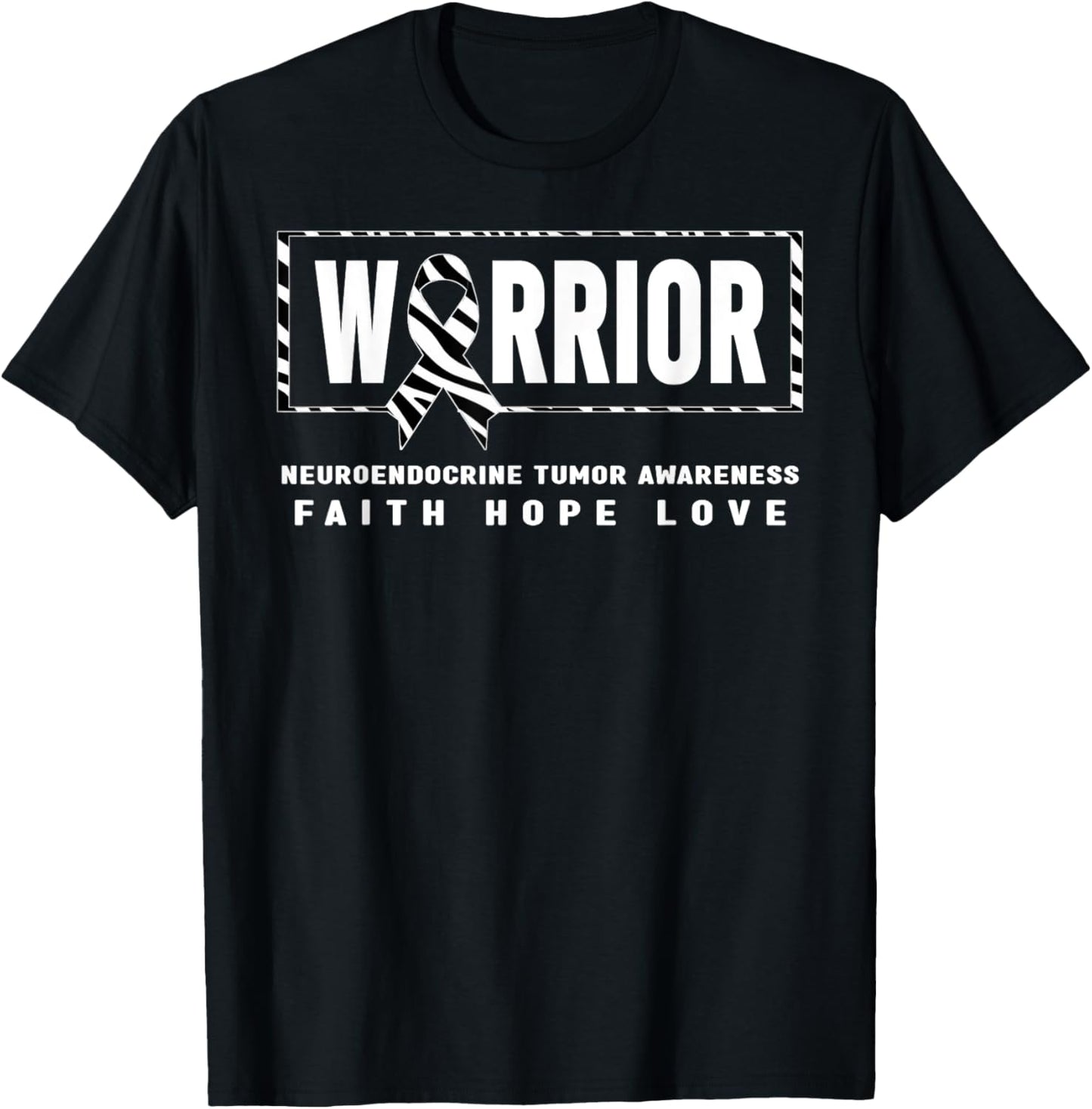NET Cancer Warrior Shirt - Neuroendocrine Tumor Awareness T-Shirt - T-Shirt | Black