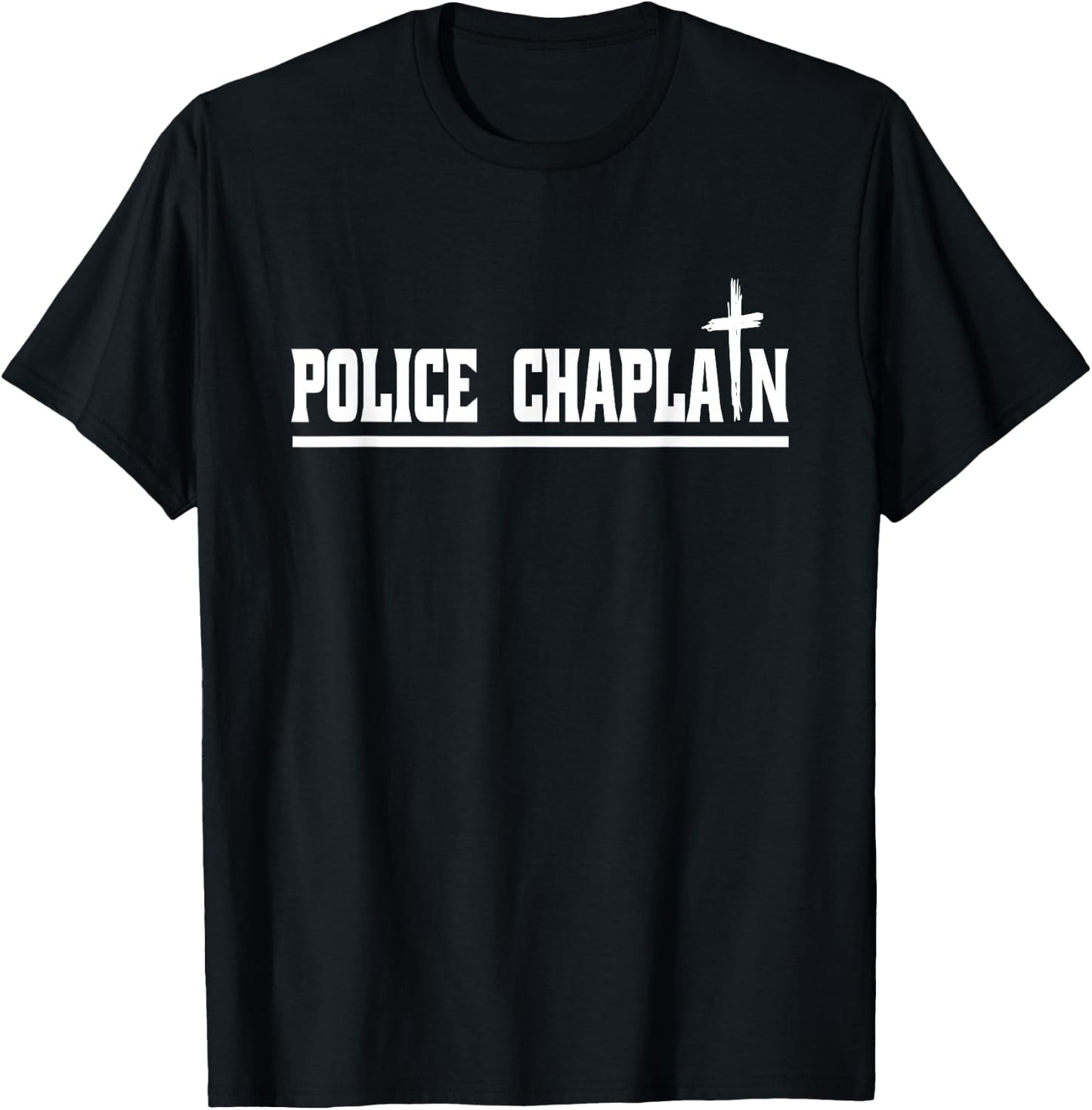 Police Chaplain T-Shirt - T-Shirt | Black