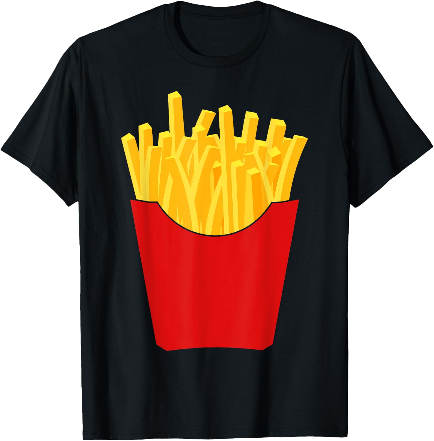 French Fries French Fry Costume Shirt T-Shirt - T-Shirt | Black