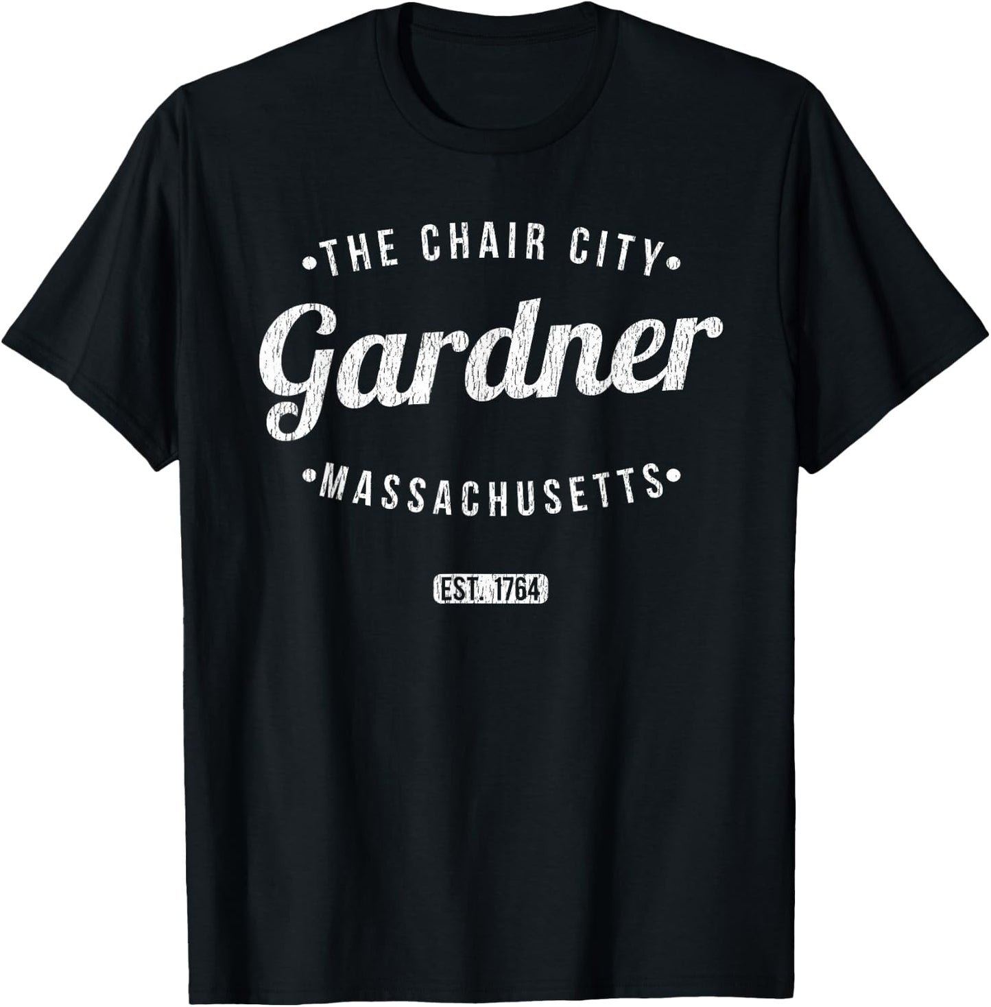 Gardner Massachusetts Retro Vintage Souvenir MA Gardner T-Shirt - T-Shirt | Black