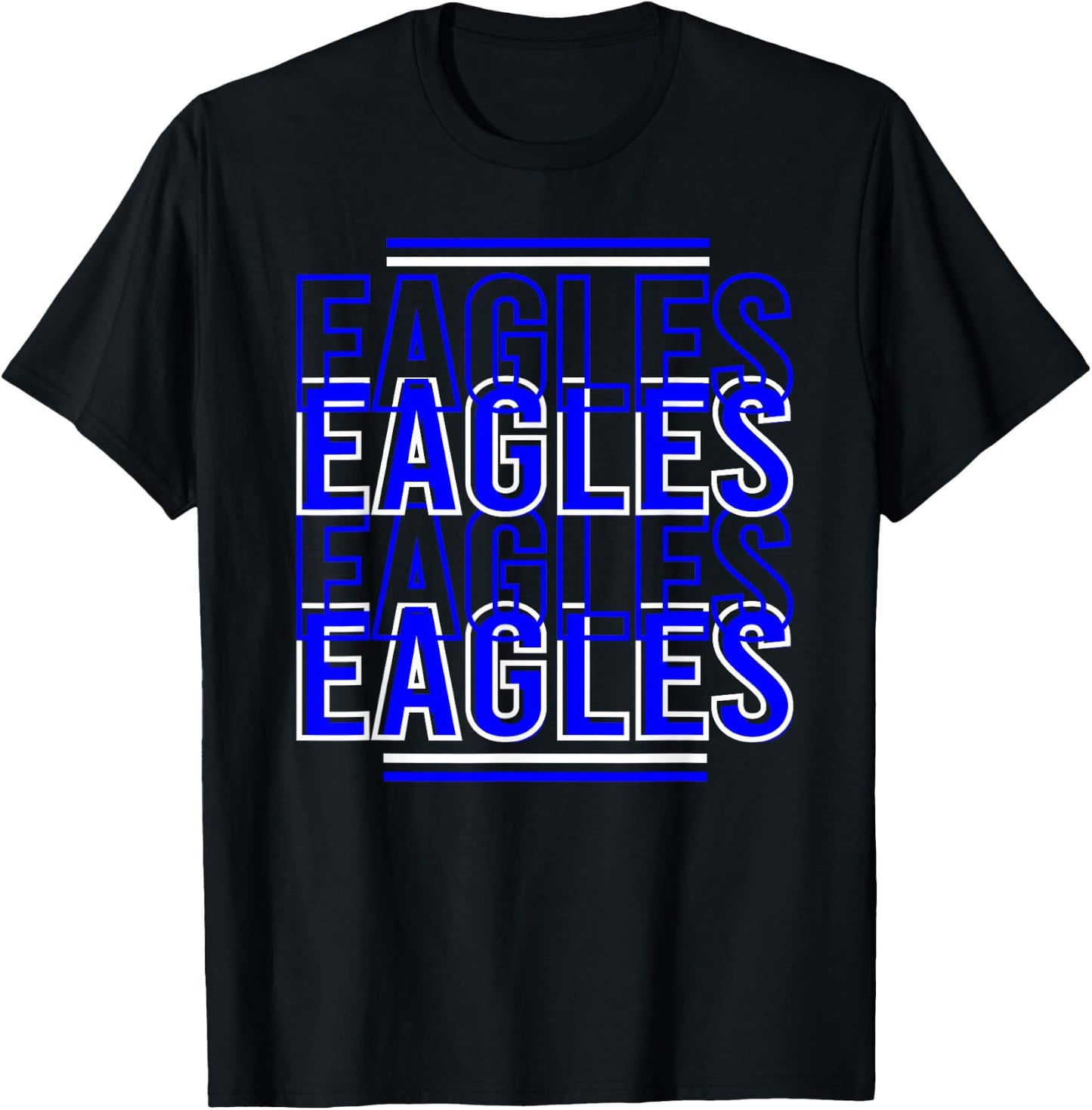 Red Black Eagles School Spirit Eagle Mascot Teacher Women Kids T-Shirt - T-Shirt | Black