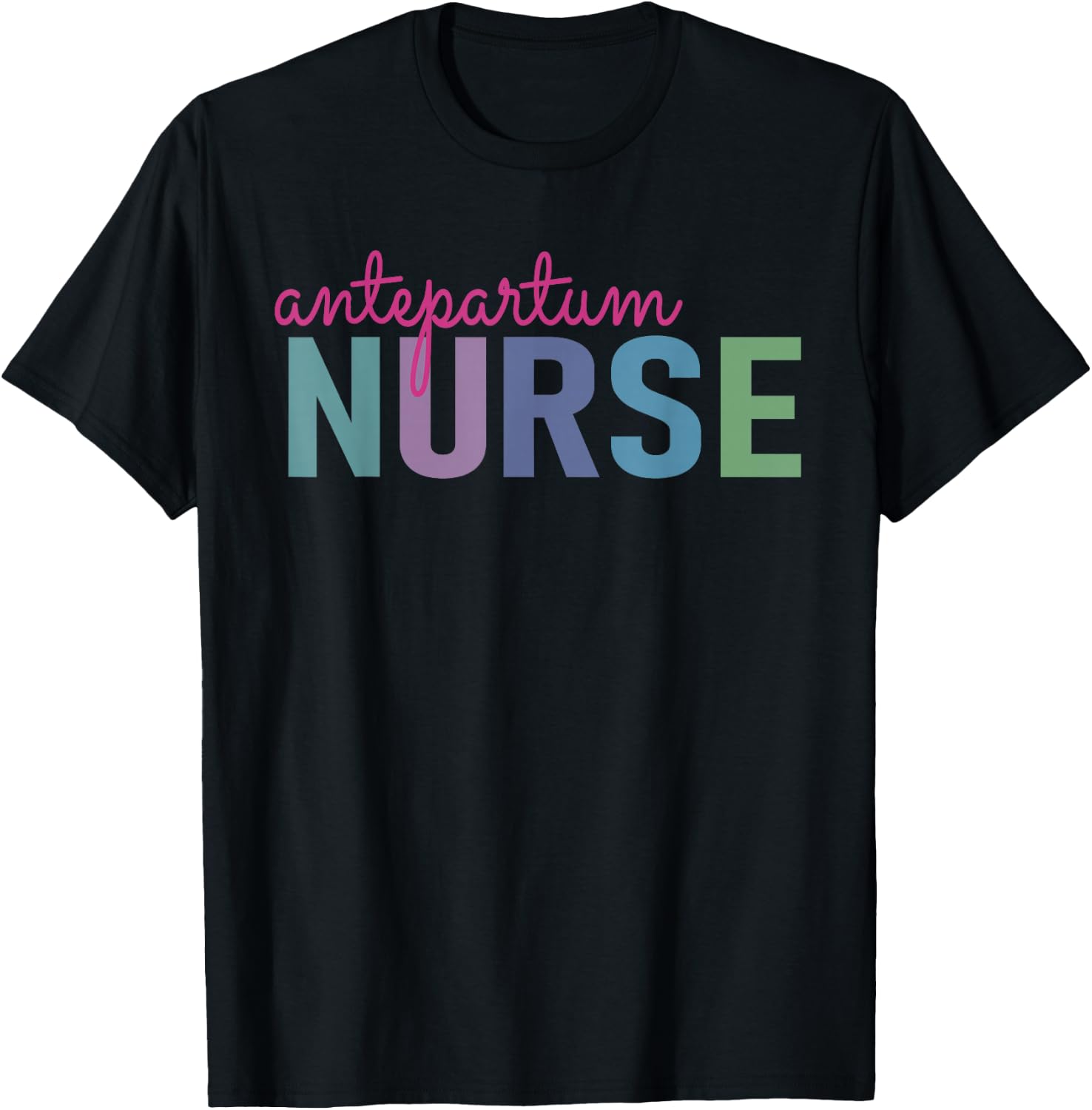 Antepartum Nurse Obstetrics Nurse Obgyn Funny Gynecology T-Shirt - T-Shirt | Black