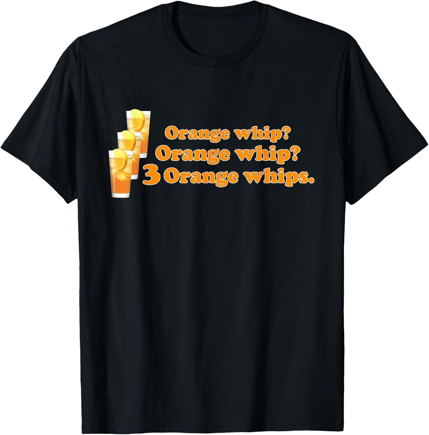 Funny 3 Orange Whip Women T-Shirt - T-Shirt | Black