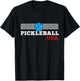 Pickleball Support the Team Pickleball Player USA Flag T-Shirt - T-Shirt | Black