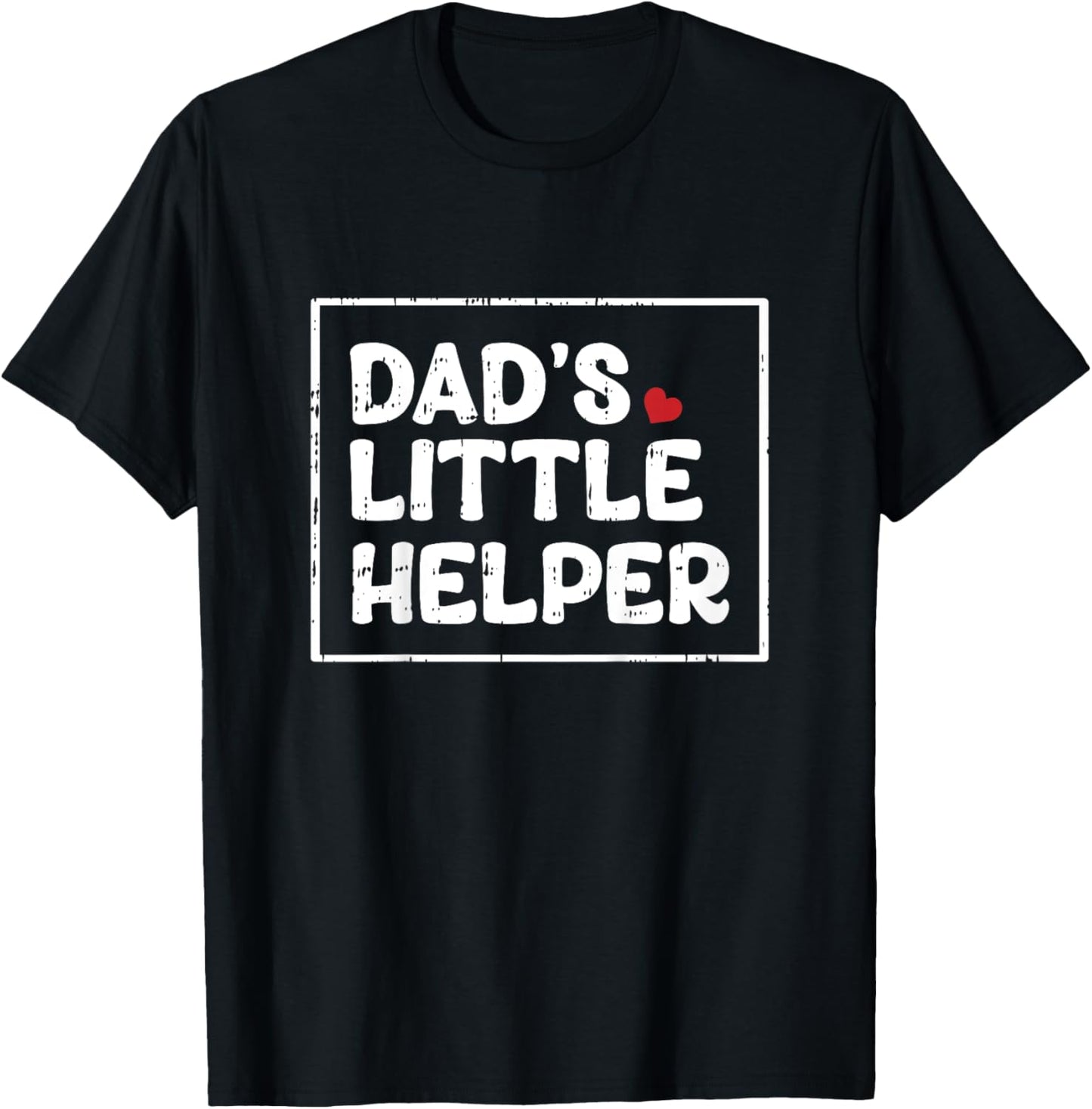 Kids Dads Little Helper Fathers Day Funny Son Boys Kids Toddlers T-Shirt - T-Shirt | Black