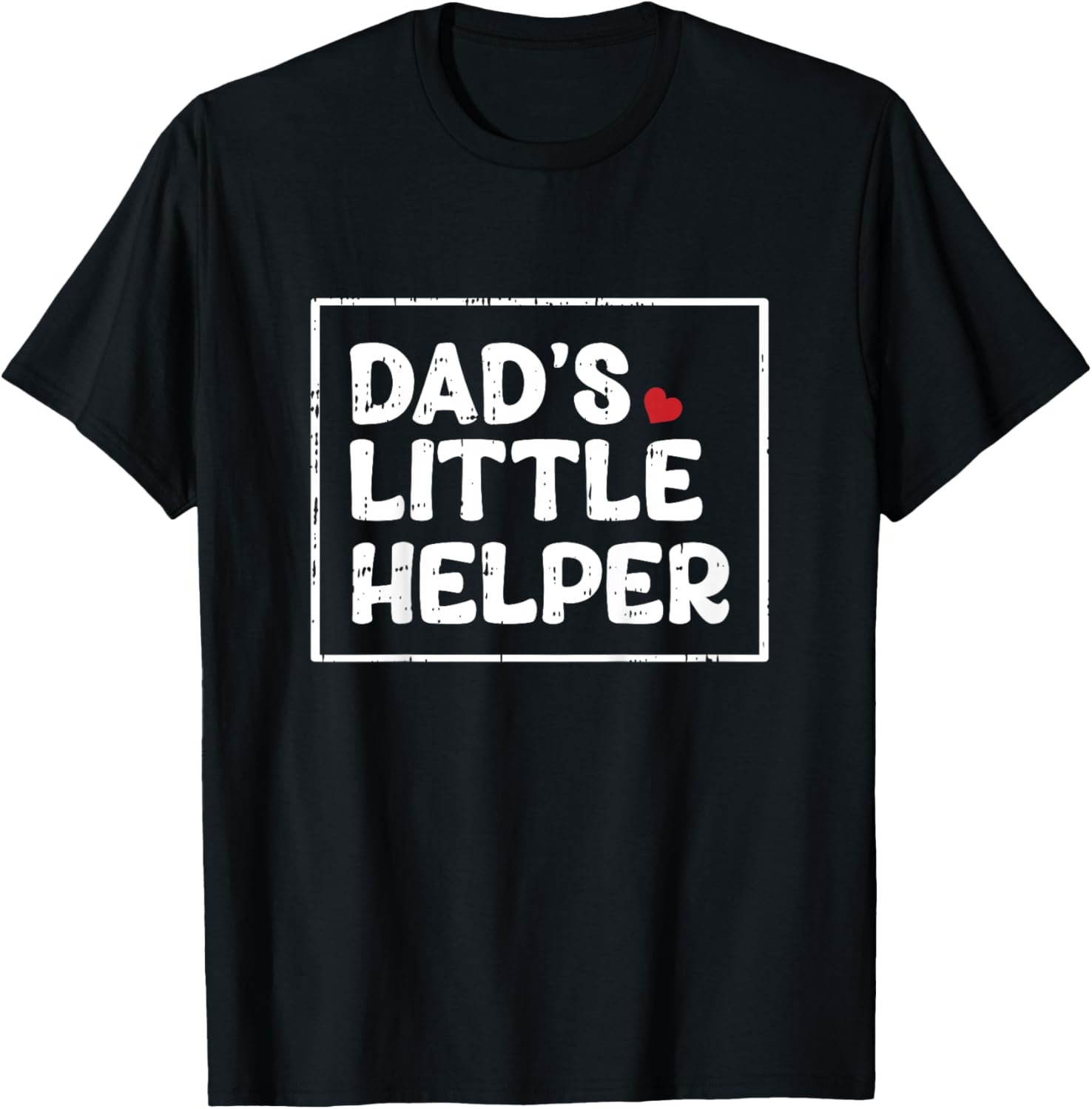 Kids Dads Little Helper Fathers Day Funny Son Boys Kids Toddlers T-Shirt - T-Shirt | Black