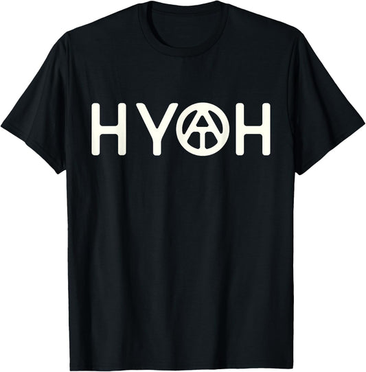 HYOH AT Logo Hike Your Own Hike Appalachian Trail Hiking T-Shirt - T-Shirt | Black