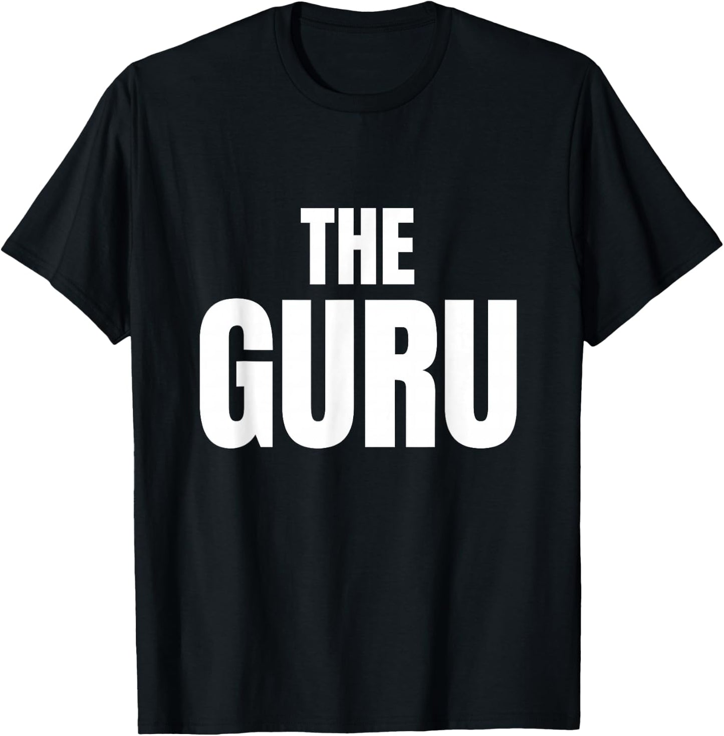 Slogans and Tokens The Guru Black -Adults -Kids Classic Fit Cotton 100% Short Sleeve Small T-Shirt - T-Shirt | Black